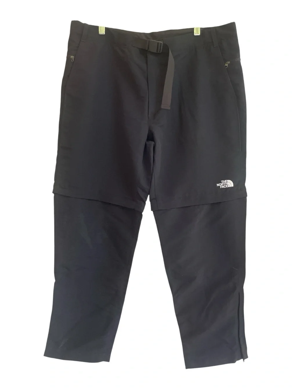 The North Face Mens 38x30 Paramount Trail Convertible Pants Black Zip Off Hiking